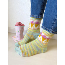 Load image into Gallery viewer, Charming Colorwork Socks - Charlotte Stone