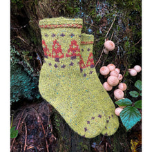 Load image into Gallery viewer, Charming Colorwork Socks - Charlotte Stone