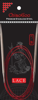Chiaogoo Red Circulat Needles - 16” Fixed