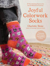 Load image into Gallery viewer, Charlotte Stone - Joyful colorwork Socks
