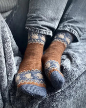 Load image into Gallery viewer, Charlotte Stone - Joyful colorwork Socks
