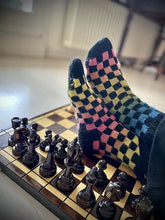 Load image into Gallery viewer, Charlotte Stone - Joyful colorwork Socks
